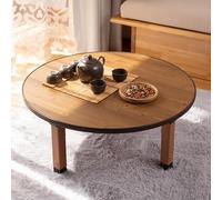 Table pliante multifonctionnelle, Table basse ronde pliante de style japonais, table basse pliable en bois for s'asseoir au sol, petite salle de tatami minimaliste, tables à manger, petit bureau for s
