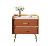 Table pliante multifonctionnelle, table de chevet moderne en cuir, table de chevet en bois avec tiroirs, tables de chevet avec pieds en métal, table d'appoint en bois pour chambre, salon, assemblage