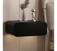 Table pliante multifonctionnelle, table de nuit flottante murale avec tiroir de rangement, petite table de chevet moderne et simple pour chambre à coucher et petit espace, entièrement assemblée, table