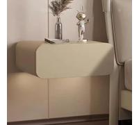 Table pliante multifonctionnelle, table de nuit flottante murale avec tiroir de rangement, petite table de chevet moderne et simple pour chambre à coucher et petit espace, entièrement assemblée, table