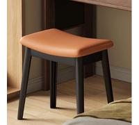 Table pliante multifonctionnelle, Tabouret de coiffeuse avec coussin de selle, tabouret de coiffeuse moderne, banc ottoman for piano, repose-pieds en bois massif, siège rembourré, petit tabouret à cha