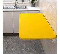 Table pliante murale avec support - Table de salle à manger et de travail peu encombrante pour bureau à domicile, buanderie, cuisine, bar et salle à manger - Design polyvalent et robuste
