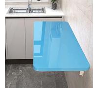 Table pliante murale - Bureau à feuilles tombantes peu encombrant pour les petites surfaces, idéale pour la buanderie ou la cuisine - Table flottante compacte pour 2 à 4 places, parfaite pour la salle