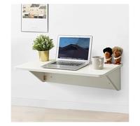 Table pliante murale - Bureau d'ordinateur pliable pour montage mural - Bureau en bois à monter au mur - Table pliante invisible pour montage mural - Bureau pliable pour petits espaces - Pliable