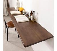 Table pliante murale - Bureau en bois peu encombrant pour buanderie, bureau à domicile ou n'importe où - Durable et pratique