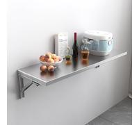 Table pliante murale - Bureau flottant peu encombrant pour la maison, le bureau et les petits espaces, station de travail d'étude polyvalente, design compact pour une efficacité maximale