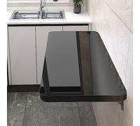 Table pliante murale - Bureau peu encombrant pour les petits espaces, design flottant pour une installation facile, parfait pour la maison, le bureau, l'étude et la vie minimaliste