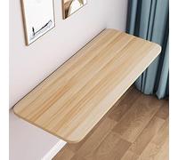 Table pliante murale compacte 60 x 40 cm - Design compact pour petits espaces - Finition noyer - Solution parfaite pour cuisine et salle à manger - Style invisible