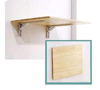 Table pliante murale compacte convertible pour petits espaces Table murale en bois léger pour salle à manger, maison, bureau, cuisine, balcon, solution d'économie d'espace