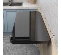 Table pliante murale compacte pour cuisine, salle à manger, bureau, buanderie - 80 x 40 cm - idéale pour les petits espaces - Solutions de bureau à domicile