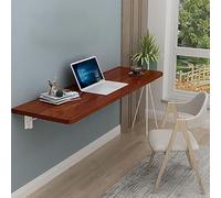Table Pliante Murale de Tables Pliantes for Petits espaces, Bureau Flottant Pliable, établi Mural, Galle(Brown,70x50cm/28x20in)