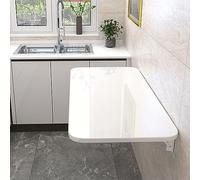 Table pliante murale, design peu encombrant, supports robustes, idéale pour écrire et manger, multifonction et durable, parfaite pour les petits espaces