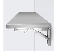 Table pliante murale en acier inoxydable pour bureau à domicile moderne