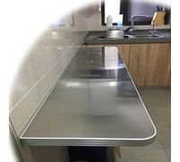 Table pliante murale en acier inoxydable pour économiser de l'espace 80 x 30 cm Idéal pour les petits espaces Solution d'établi polyvalent