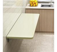 Table pliante murale en bois laqué robuste avec support, design peu encombrant pour buanderie, cuisine et restaurant, facile à installer et à utiliser