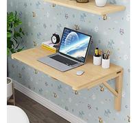 Table pliante murale en bois massif pour cuisine, salle à manger, bureau, ordinateur portable, chambre, bar, salle de bain, balcon
