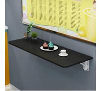 Table pliante murale en bois pour cuisine, bar ou magasin de thé au lait - Design long et étroit - Solution de mobilier polyvalente et élégante