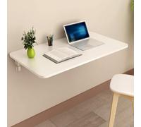 Table pliante murale flottante peu encombrante de 68,6 cm - Bureau de salle à manger polyvalent pour petits appartements, parfait pour cuisine, buanderie, établi et utilisation informatique