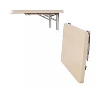 Table pliante murale flottante pour ordinateur portable | Établi pliable multifonction pour la maison, le bar, le garage, le jardin | Support métallique peu encombrant