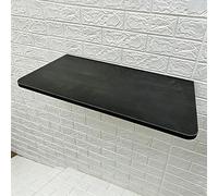 Table Pliante Murale Gain de Place Bureau Pliable Mural avec Support Métallique Tablette Murale Rabattable pour Maison Bureau Buanderie Cuisine Garage Établi(Black,60x40cm/23.6x15.7in)