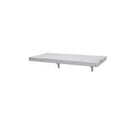 Table murale HWC-H48, table pliante murale en bois massif 100x50cm shabby blanc