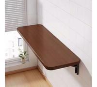 Table Pliante Murale Marron, Design à abattants Peu encombrant pour buanderie, 60 x 40 cm, Table Murale multifonctionnelle, Facile à Installer, idéale pour Les Petits espaces.