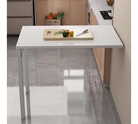 Table pliante murale multifonctionnelle, étagère télescopique réglable, peu encombrante, bureau de salle à manger, bureau pliable compact, facile à installer, table déroulante (couleur)