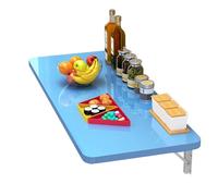 Table pliante murale, peu encombrante, bureau en bois avec support en fer, charge maximale 40 kg, e, 90 x 30 cm, parfaite pour la cuisine, le bureau à domicile et les petits espaces