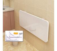 Table pliante murale peu encombrante - Élégant établi de salle à manger et de travail en bois invisible avec feuille pliable pour la maison, le bureau, l'ordinateur - Design polyvalent et peu