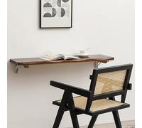 Table pliante murale peu encombrante - Établi polyvalent pour buanderie, cuisine, balcon et étude - Assemblage facile, design en bois durable, maximisez votre espace