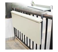 Table Pliante Murale Peu encombrante pour Balustrade intérieure/extérieure - Table de Bar de Patio résistante aux intempéries, Table Suspendue multifonctionnelle (Blanc, 31,5 x 15,4 po)