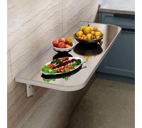 Table pliante murale peu encombrante pour cuisine, buanderie, bureau et balcon - Bureau de salle à manger robuste multifonction pour ordinateurs portables et plus encore