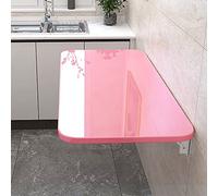 Table pliante murale - Peu encombrante pour les petits espaces, idéale pour la cuisine et la salle à manger, la buanderie, solution de table flottante compacte