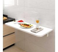 Table pliante murale peu encombrante réglable pour ordinateur portable et écriture, parfaite pour les petits espaces, la chambre, le bureau, le balcon