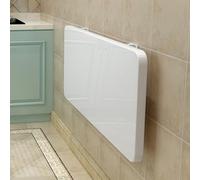 Table pliante murale pour balcon, petit bureau en bois, système d'étagères polyvalent, idéal pour bureau, salle à manger, cuisine et salle de bain, design compact 60 x 30 cm