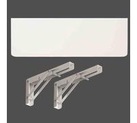 Table pliante murale pour buanderie et bureau à domicile - Bureau pliable peu encombrant, établi multifonction pour cuisine, étude, 80 x 30 cm