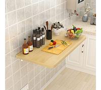 Table pliante murale pour cuisine et bureau à domicile - Peu encombrante pour salle à manger et bureau de travail, idéale pour les petites surfaces avec supports (taille : 80 x 35 cm (L x l)