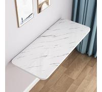 Table pliante murale pour économiser de l'espace - Bureau pliable pour buanderie, cuisine et bureau - Assemblage facile - Comptoir flottant polyvalent pour salle à manger et étudier
