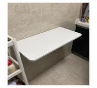 Table pliante murale pour économiser de l'espace - Bureau pour garage, abri de jardin, maison, bureau, buanderie, cuisine, salle à manger - Blanc (40 x 24 cm) - Polyvalente et compacte