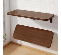 Table pliante murale pour économiser de l'espace - Étagère réglable - Installation facile pour studios, bars, balcons et salons - Design compact et polyvalent.