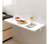 Table pliante murale pour ordinateur portable, peu encombrante, petite table de salle à manger, bureau flottant polyvalent pour la maison, bureau d'étude en bois pour petits espaces