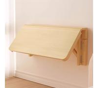 Table Pliante Murale Rabattable,Table Pliante Murale, Bureau Mural, Table Pliante Murale Créative, Bureau Pliable Peu Encombrant, Table D'ordinateur, Pliante Murale, Pour Chambre À Coucher, Bureau.(80