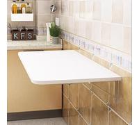 Table pliante murale robuste avec bureau à feuilles tombantes pour petits espaces, peu encombrant, meuble de buanderie (50 x 50 cm)