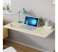 Table pliante murale robuste avec support - Bois laqué robuste pour cuisine, buanderie ou restaurant - Design peu encombrant, durable et élégant