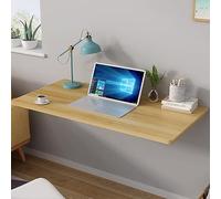 Table pliante murale robuste avec support - Bois laqué robuste pour cuisine, buanderie ou restaurant - Design peu encombrant, durable et élégant