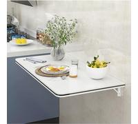 Table pliante murale - Table de salle à manger fine en ardoise pour cuisine, bar et magasin de thé au lait - Peu encombrante, polyvalente, design moderne pour une vie efficace