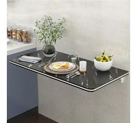 Table pliante murale - Table de salle à manger fine en ardoise pour cuisine, bar et magasin de thé au lait - Peu encombrante, polyvalente, design moderne pour une vie efficace