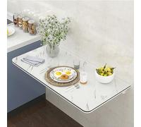 Table pliante murale - Table de salle à manger fine en ardoise pour cuisine, bar et magasin de thé au lait - Peu encombrante, polyvalente, design moderne pour une vie efficace