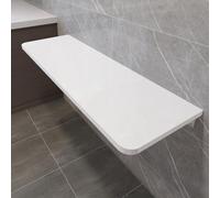 Table pliante murale - Table flottante en bois robuste et peu encombrante pour petits appartements, études, chambre à coucher - Support robuste