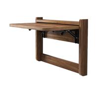 Table Pliante Murale, Tablette Murale Rabattable avec Support de Rangement, Adaptée au Salon, à la Chambre et à L'entrée(Natural,53.5x32 cm/21x12.6 in)